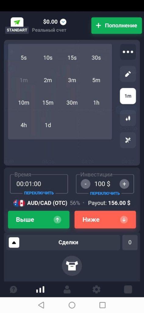 таймфрейм квотекс