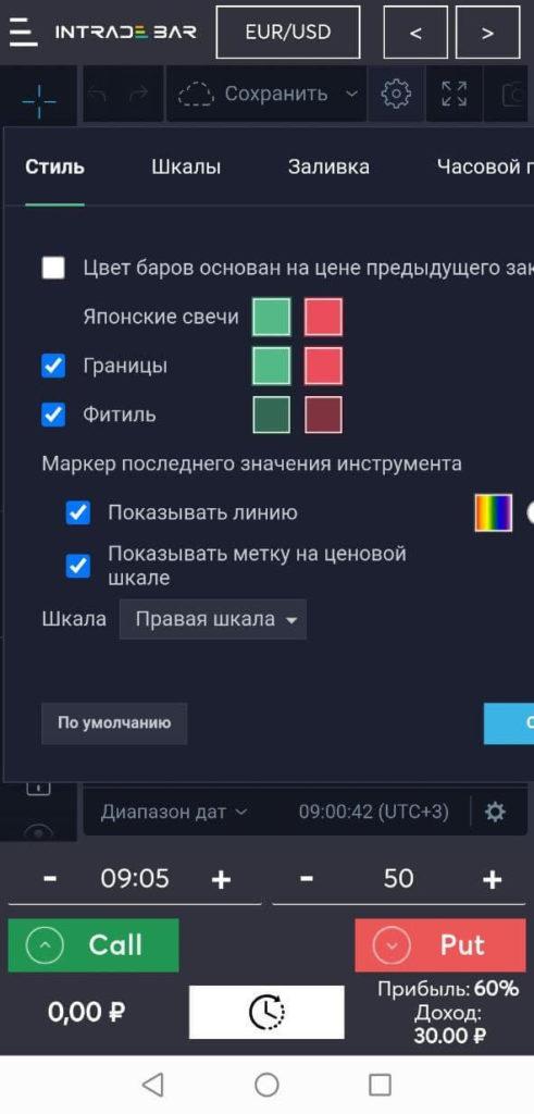 настройки отображения