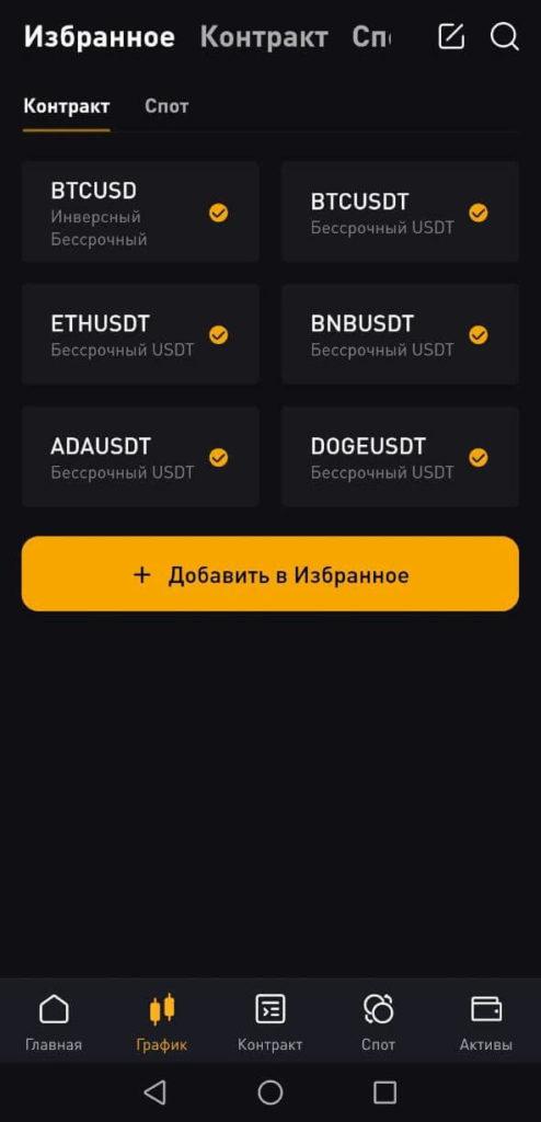 избранные валюты