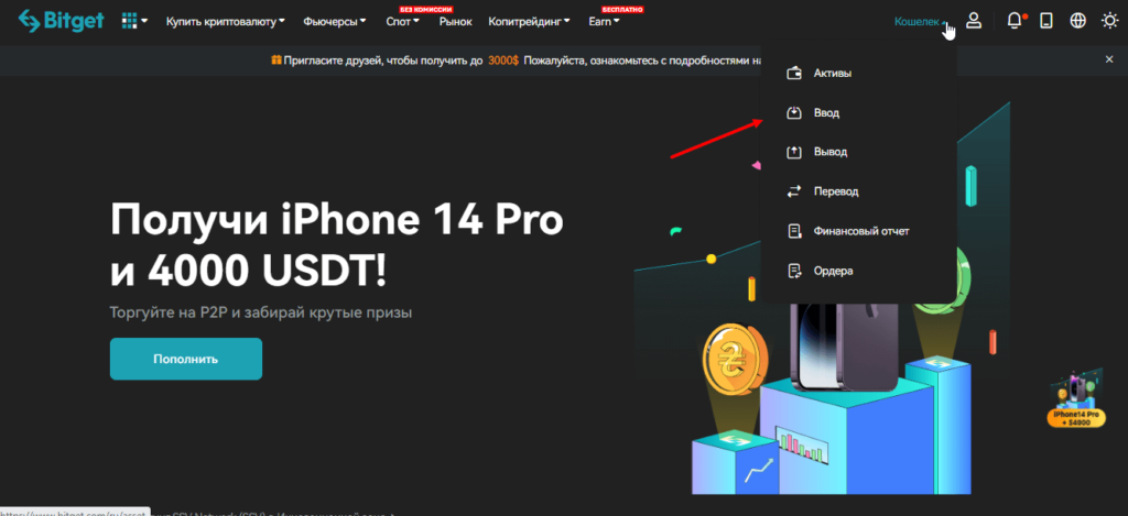 вход в битгет