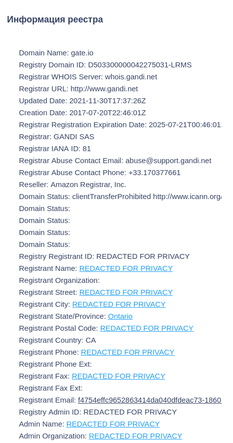 домен биржи