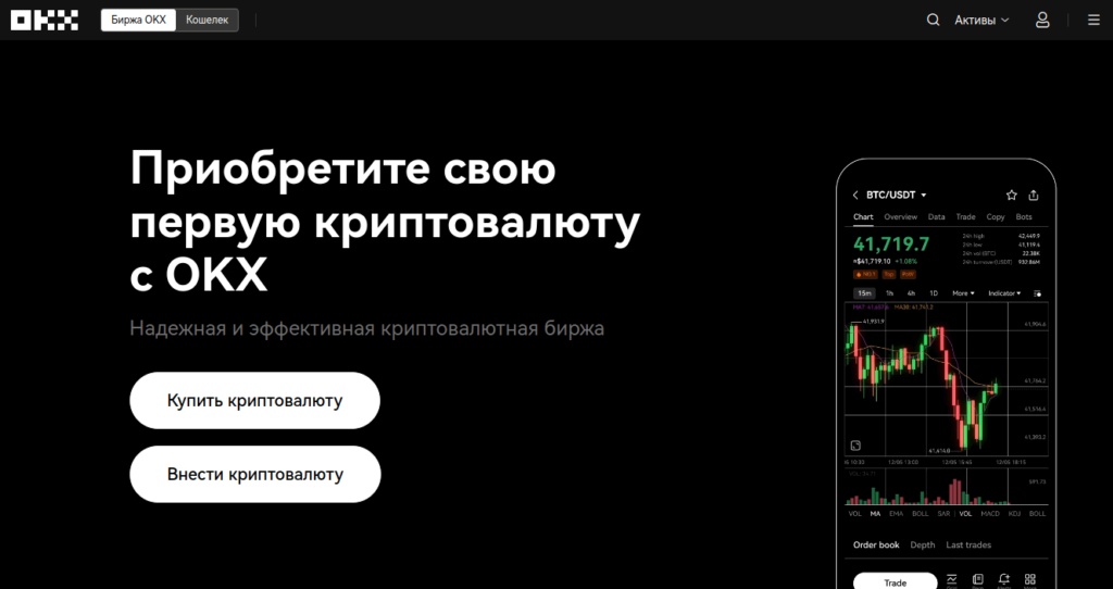 биржа okx