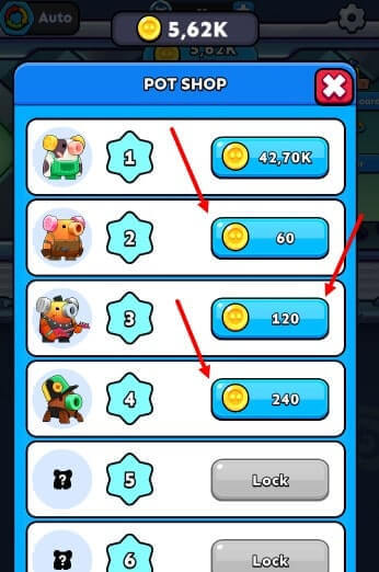 покупка улучшений