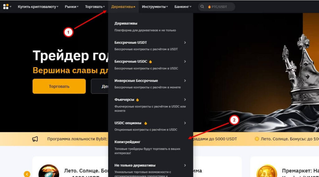 раздел копитрейдинг