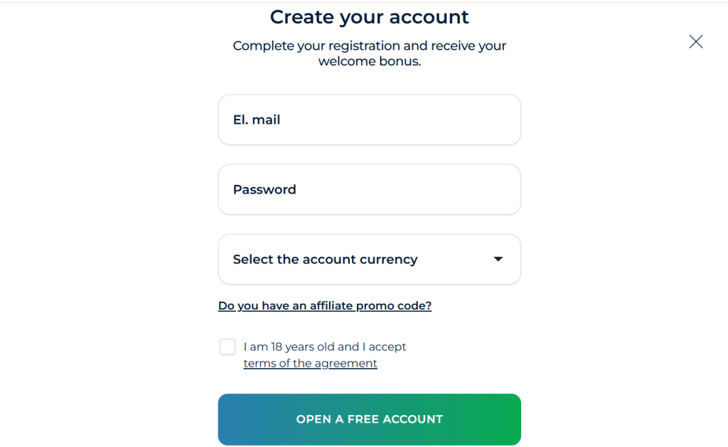 binarium registration