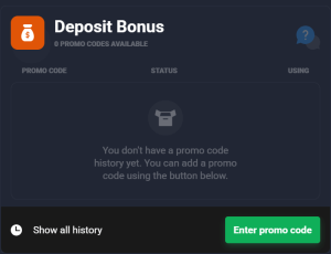 Deposit bonus